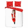 Pure Dekbedovertrek "Santa" - Rood - (140x220 Cm) -Cinderella Winkel 1000060492