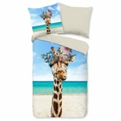 Pure Dekbedovertrek "Cool Giraffe" - Multi - (240x220 Cm) -Cinderella Winkel 1000060504 0102
