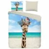 Pure Dekbedovertrek "Cool Giraffe" - Multi - (240x220 Cm)