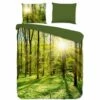 Pure Dekbedovertrek "Woods" - Groen - (240x220 Cm) -Cinderella Winkel 1000060505