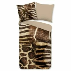 Pure Dekbedovertrek "Kinga" - Bruin - (200x220 Cm) -Cinderella Winkel 1000060519 0102