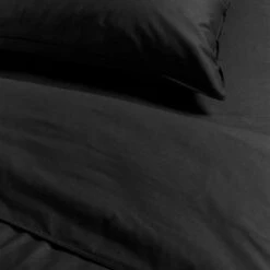 Ambiante Dekbedovertrek Uni Cotton Black-1-persoons (140 X 200/220 Cm) -Cinderella Winkel 1000061204 0103