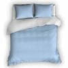Flanellen Romanette Dekbedovertrek Comtesse Blauw/Wit-240x200/220 -Cinderella Winkel 1000061636