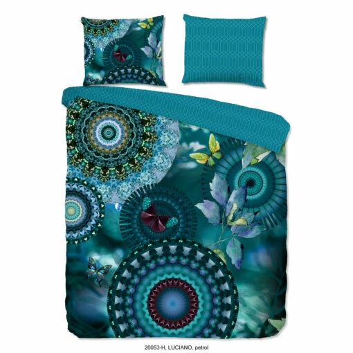 HIP Dekbedovertrek "Luciano" - Petrol - (240x220 Cm) -Cinderella Winkel 1000061684