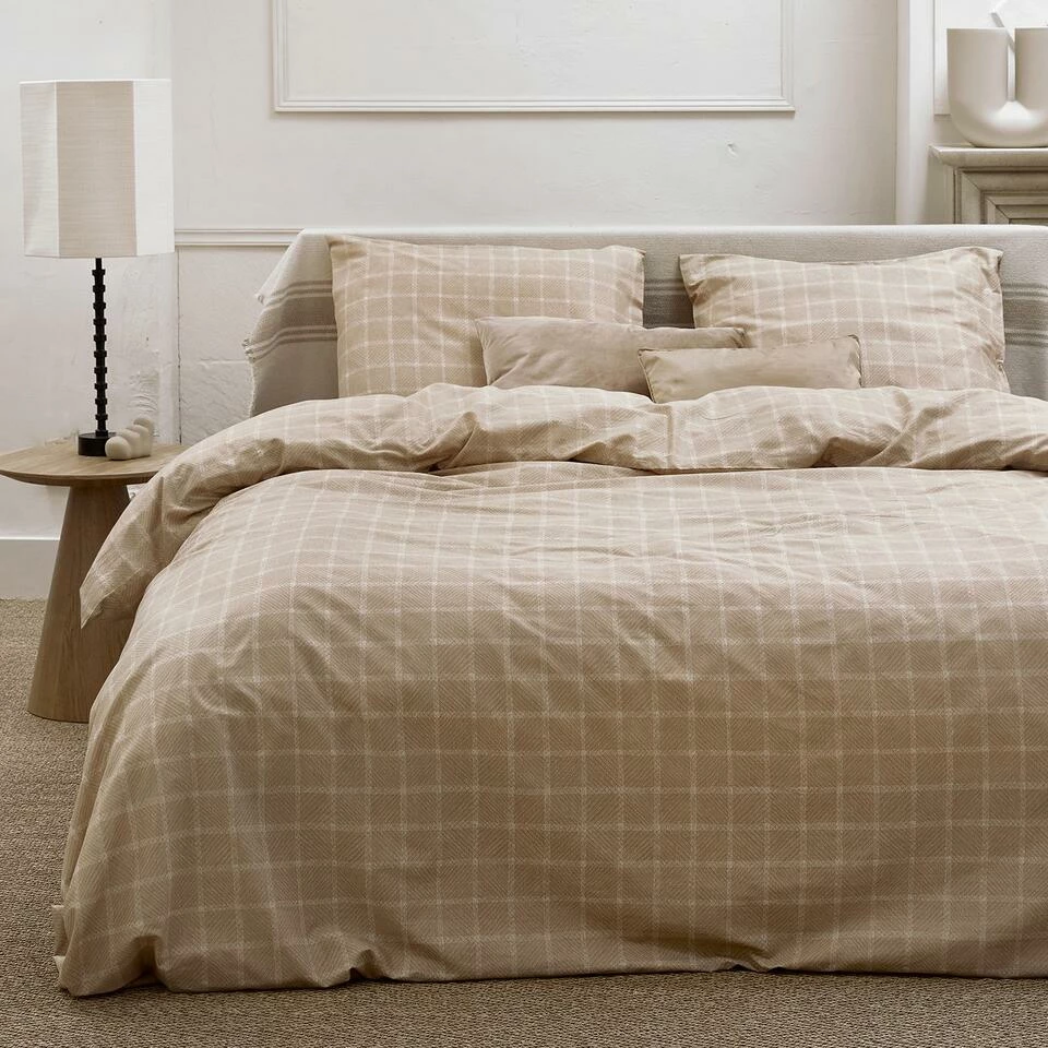 Cinderella Brecht - Dekbedovertrek - Katoen - 240x200/220 Cm - Natural 4 Cinderella Brecht - Dekbedovertrek - Katoen - 240x200/220 Cm - Natural - Afbeelding 2