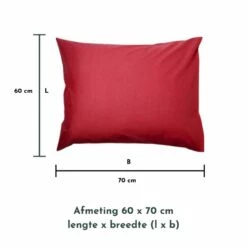 Zavelo Kussenslopen - Hotelkwaliteit - Set Van 2 Stuks - Rood - 60x70cm - 100... 8 Zavelo Kussenslopen - Hotelkwaliteit - Set Van 2 Stuks - Rood - 60x70cm - 100... -Cinderella Winkel 1000061751 0102