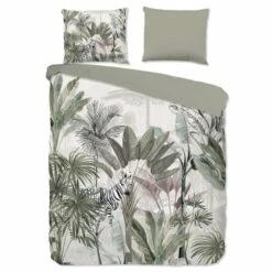 Good Morning Dekbedovertrek "Irene" - Groen - (200x220 Cm)