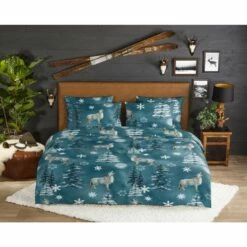Good Morning Dekbedovertrek "Midnight" - Petrol - (140x220 Cm) -Cinderella Winkel 1000065834 0101