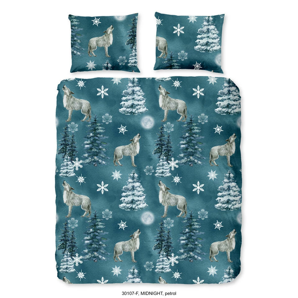 Good Morning Dekbedovertrek "Midnight" - Petrol - (240x220 Cm) 3 Good Morning Dekbedovertrek "Midnight" - Petrol - (240x220 Cm)