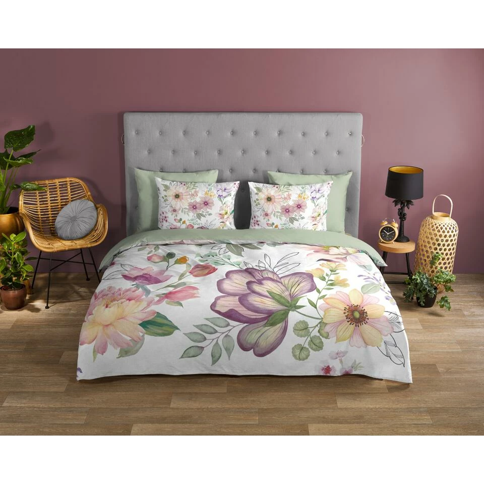 Good Morning Dekbedovertrek "Vera" - Wit - (200x220 Cm) 4 Good Morning Dekbedovertrek "Vera" - Wit - (200x220 Cm) - Afbeelding 2