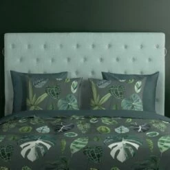 Good Morning Dekbedovertrek "Urban Jungle" - Groen - (200x220 Cm) -Cinderella Winkel 1000065861 0102