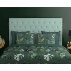 Good Morning Dekbedovertrek "Urban Jungle" - Groen - (200x220 Cm) -Cinderella Winkel 1000065861 0110