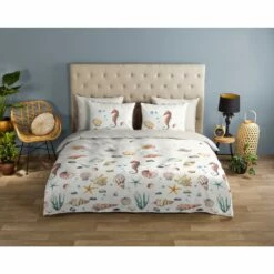 Good Morning Dekbedovertrek "Beachy" - Multi - (240x220 Cm) -Cinderella Winkel 1000065905 0101