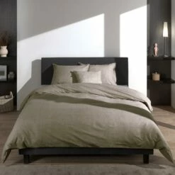 Zo! Home Zo Home Dekbedovertrek Lino Palm Taupe-Lits-jumeaux (240 X 200/220 Cm) 9 Zo! Home Zo Home Dekbedovertrek Lino Palm Taupe-Lits-jumeaux (240 X 200/220 Cm) -Cinderella Winkel 1000065966 0103