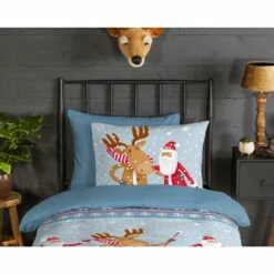 Good Morning Dekbedovertrek "Buddies" - Blauw - (140x220 Cm) -Cinderella Winkel 1000070216 0110