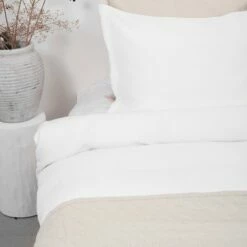 Town & Country Dekbedovertrek Chester Wafel Wit-2-persoons (200 X 200/220 Cm) -Cinderella Winkel 1000071265 0103