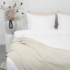 Town & Country Dekbedovertrek Chester Wafel Wit-2-persoons (200 X 200/220 Cm)