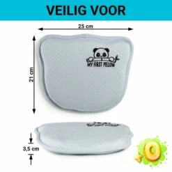 Vitapur - My First Panda Pillow 26x23 Cm - Blauw -Cinderella Winkel 1000080660 0102