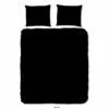 Good Morning Dekbedovertrek "Uni Black" - Zwart - (240x220 Cm) -Cinderella Winkel 1000080914