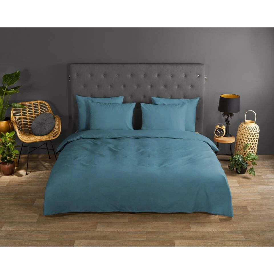 Good Morning Dekbedovertrek "uni Adria Blue" - Blauw - (240x220 Cm) 4 Good Morning Dekbedovertrek "uni Adria Blue" - Blauw - (240x220 Cm) - Afbeelding 2