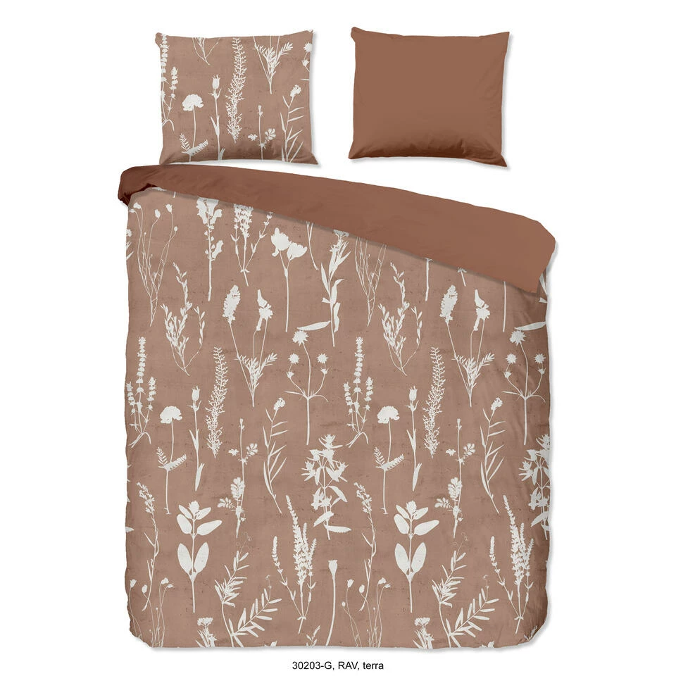 Good Morning Dekbedovertrek "Rav" - Terra - (200x220 Cm) 3 Good Morning Dekbedovertrek "Rav" - Terra - (200x220 Cm)