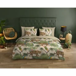 Good Morning Dekbedovertrek "Tropical" - Zand - (240x220 Cm) 7 Good Morning Dekbedovertrek "Tropical" - Zand - (240x220 Cm) -Cinderella Winkel 1000083351 0101