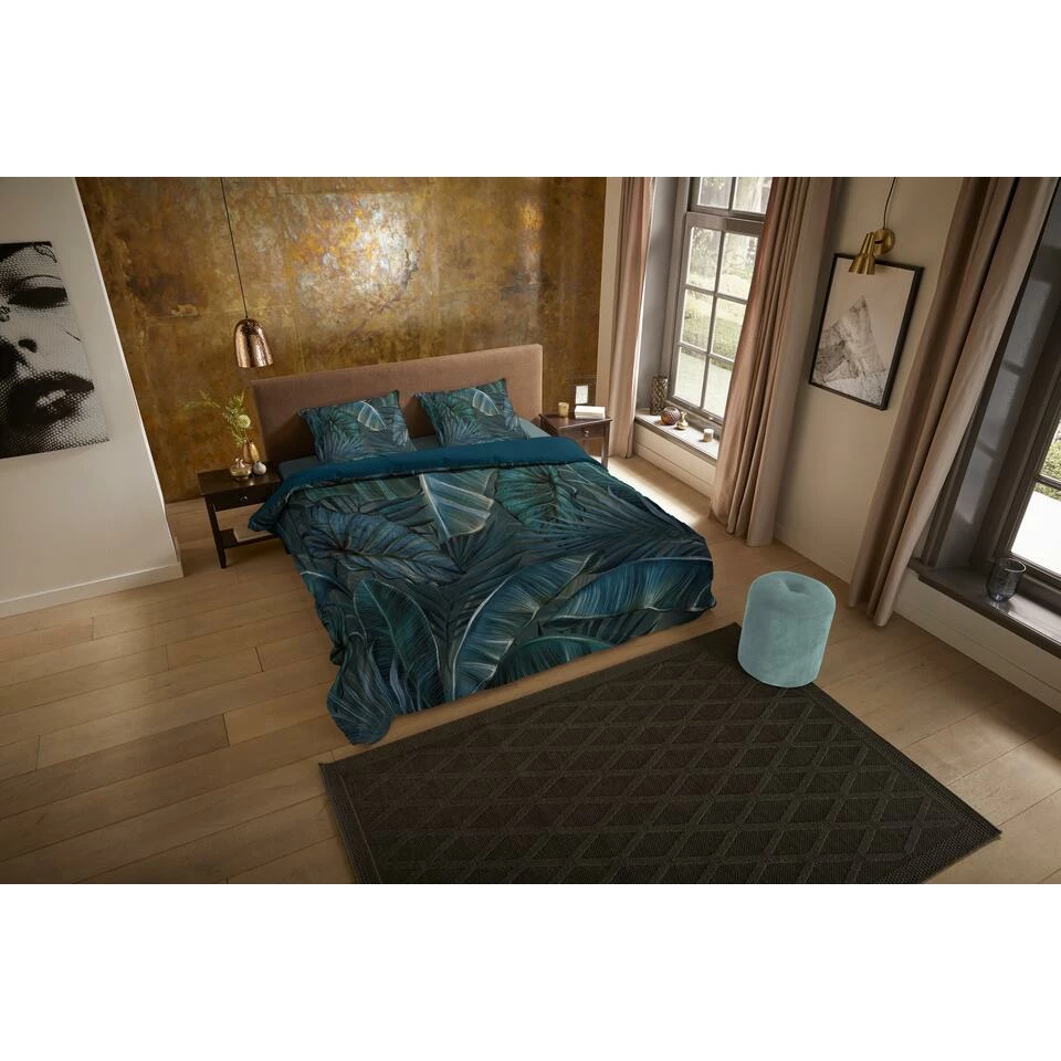 Pure Dekbedovertrek "Joost" - Petrol - (240x220 Cm) 4 Pure Dekbedovertrek "Joost" - Petrol - (240x220 Cm) - Afbeelding 2