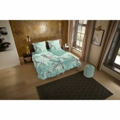 Pure Dekbedovertrek "Bibi" - Groen - (240x220 Cm) -Cinderella Winkel 1000084870 0101