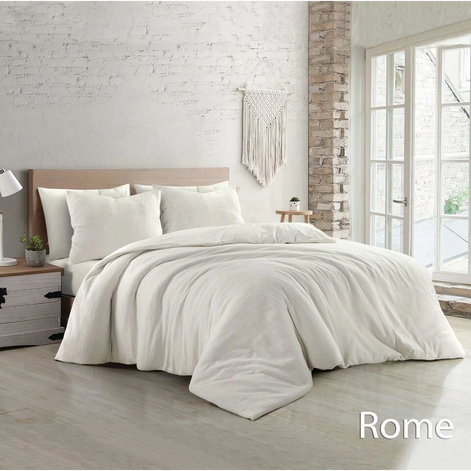 Papillon Dekbedovertrek Rome - 240x200/220 - Ivoor 4 Papillon Dekbedovertrek Rome - 240x200/220 - Ivoor - Afbeelding 2