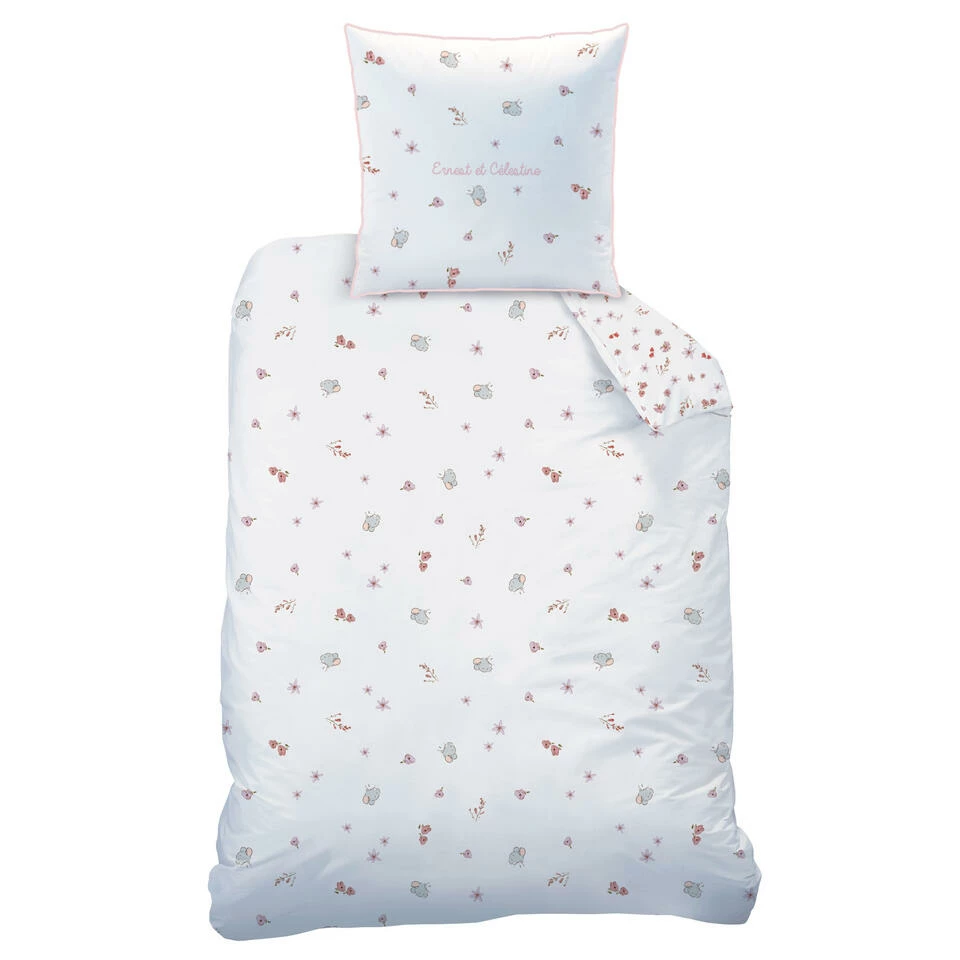 Ernest Et Célestine Dekbedovertrek, Jardin - 140 X 200 Cm - Katoen 4 Ernest Et Célestine Dekbedovertrek, Jardin - 140 X 200 Cm - Katoen - Afbeelding 2