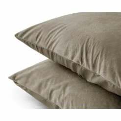 Sleeptime Velvet Kussenslopen Taupe (2-stuks) -Cinderella Winkel 1000091518 0102