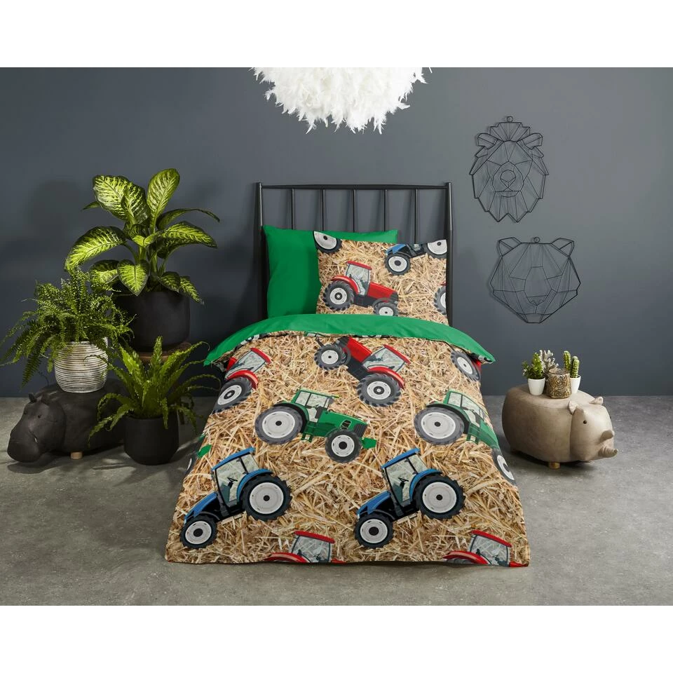 Good Morning Dekbedovertrek "Cas" - Multi - (140x220 Cm) 4 Good Morning Dekbedovertrek "Cas" - Multi - (140x220 Cm) - Afbeelding 2