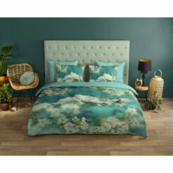 Good Morning Dekbedovertrek "Loving" - Aqua - (240x220 Cm) -Cinderella Winkel 1000092756 0101