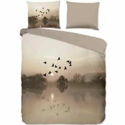 Good Morning Dekbedovertrek "Sense" - Zand - (200x220 Cm)