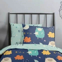 Good Morning Dekbedovertrek "Sheep" - Multi - (120x150 Cm) -Cinderella Winkel 1000094450 0102