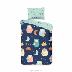 Good Morning Dekbedovertrek "Sheep" - Multi - (120x150 Cm)