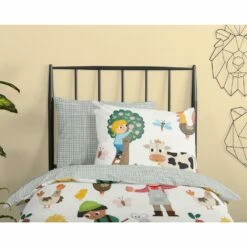 Good Morning Dekbedovertrek "Farm" - Multi - (120x150 Cm) -Cinderella Winkel 1000094455 0110