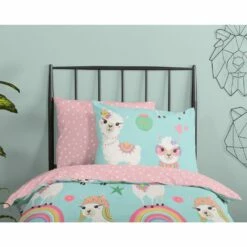 Good Morning Dekbedovertrek "Lamalife" - Multi - (120x150 Cm) -Cinderella Winkel 1000094457 0110