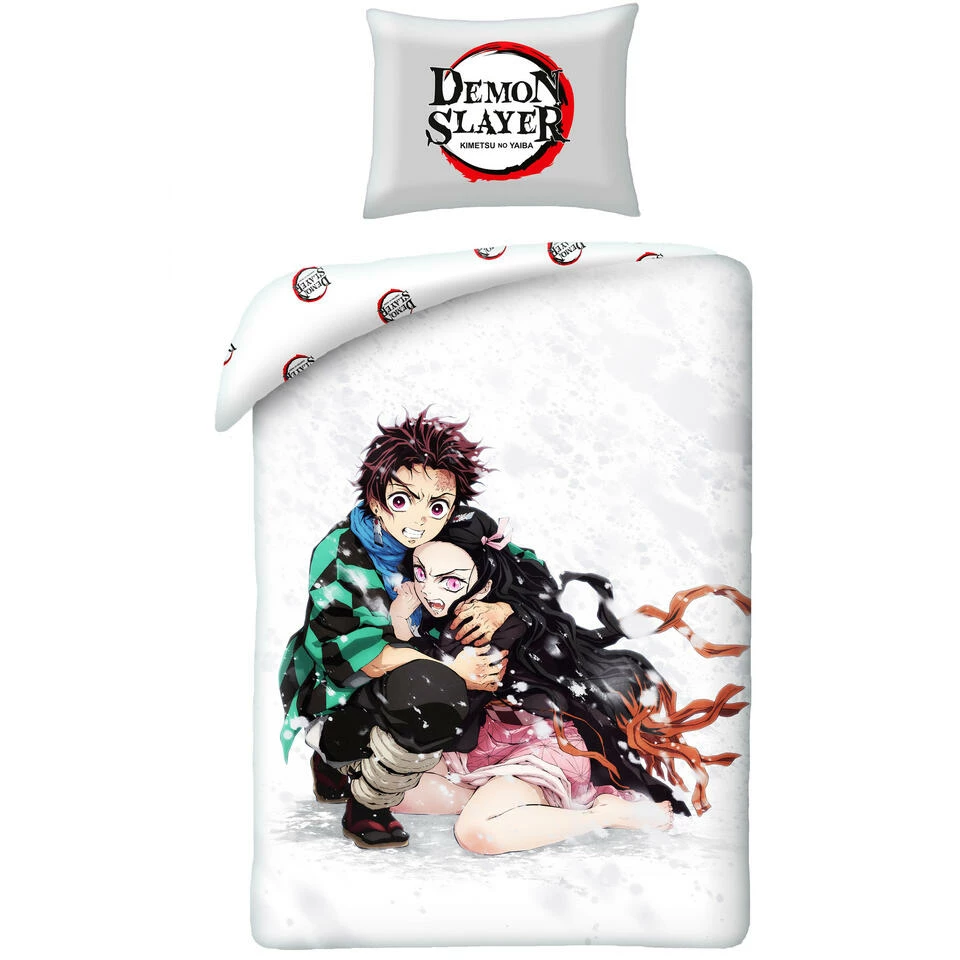 Demon Slayer Dekbedovertrek Kamado - 140 X 200 Cm - Katoen 3 Demon Slayer Dekbedovertrek Kamado - 140 X 200 Cm - Katoen