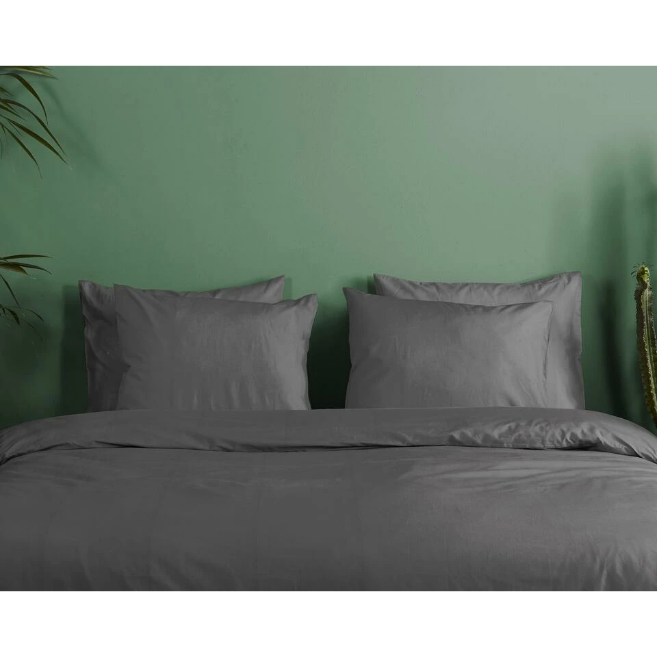 HIP Dekbedovertrek "" - Antraciet - (240x220 Cm) 6 HIP Dekbedovertrek "" - Antraciet - (240x220 Cm) - Afbeelding 4