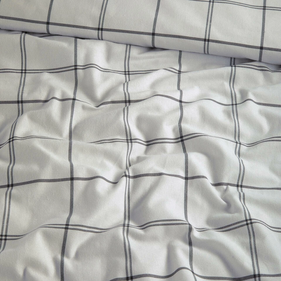 Cinderella Dekbedovertrek Kody - Flanel - 200x200/220 Cm - Off White 5 Cinderella Dekbedovertrek Kody - Flanel - 200x200/220 Cm - Off White - Afbeelding 3