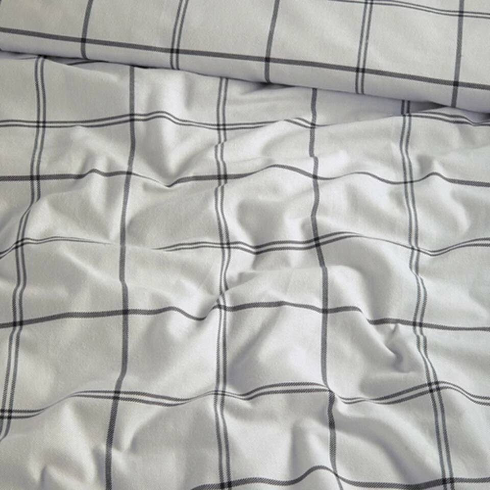 Cinderella Dekbedovertrek Kody - Flanel - 200x200/220 Cm - Off White 6 Cinderella Dekbedovertrek Kody - Flanel - 200x200/220 Cm - Off White - Afbeelding 4