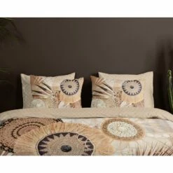 HIP Dekbedovertrek "Raeni" - Taupe - (140x220 Cm) -Cinderella Winkel 1000097571 0110