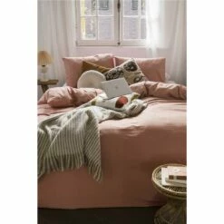 Dindi Home - Dekbedovertrek Plain Beauty - 260x220 Cm - Terra -Cinderella Winkel 1000098635 0102