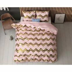 Sleeptime Dekbedovertrek Wave Roze-1-persoons (140 X 200/220 Cm) -Cinderella Winkel 1000098850 0102