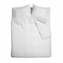 Ambiante Dekbedovertrek Bamboo Uni White-1-persoons (140 X 200/220 Cm)
