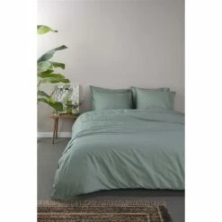 Ambiante Dekbedovertrek Bamboo Uni Green-1-persoons (140 X 200/220 Cm) -Cinderella Winkel 1000098872 0102