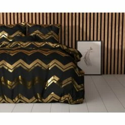 Sleeptime Dekbedovertrek Wave Zwart -2-persoons (200 X 200/220 Cm) -Cinderella Winkel 1000098883 0101