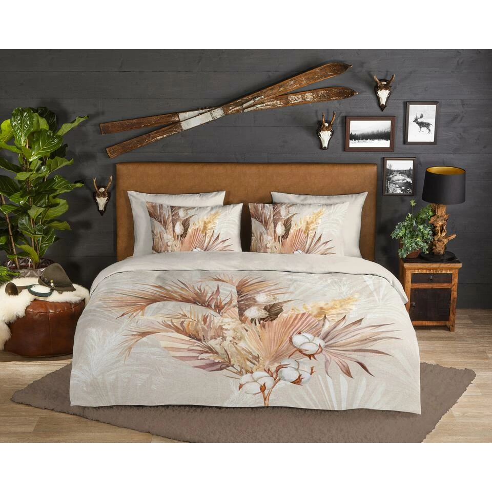 Good Morning Dekbedovertrek "Gia" - Zand - (140x220 Cm) 4 Good Morning Dekbedovertrek "Gia" - Zand - (140x220 Cm) - Afbeelding 2