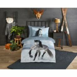 Good Morning Dekbedovertrek "Dreamer" - Grijs - (140x220 Cm) -Cinderella Winkel 1000099007 0101